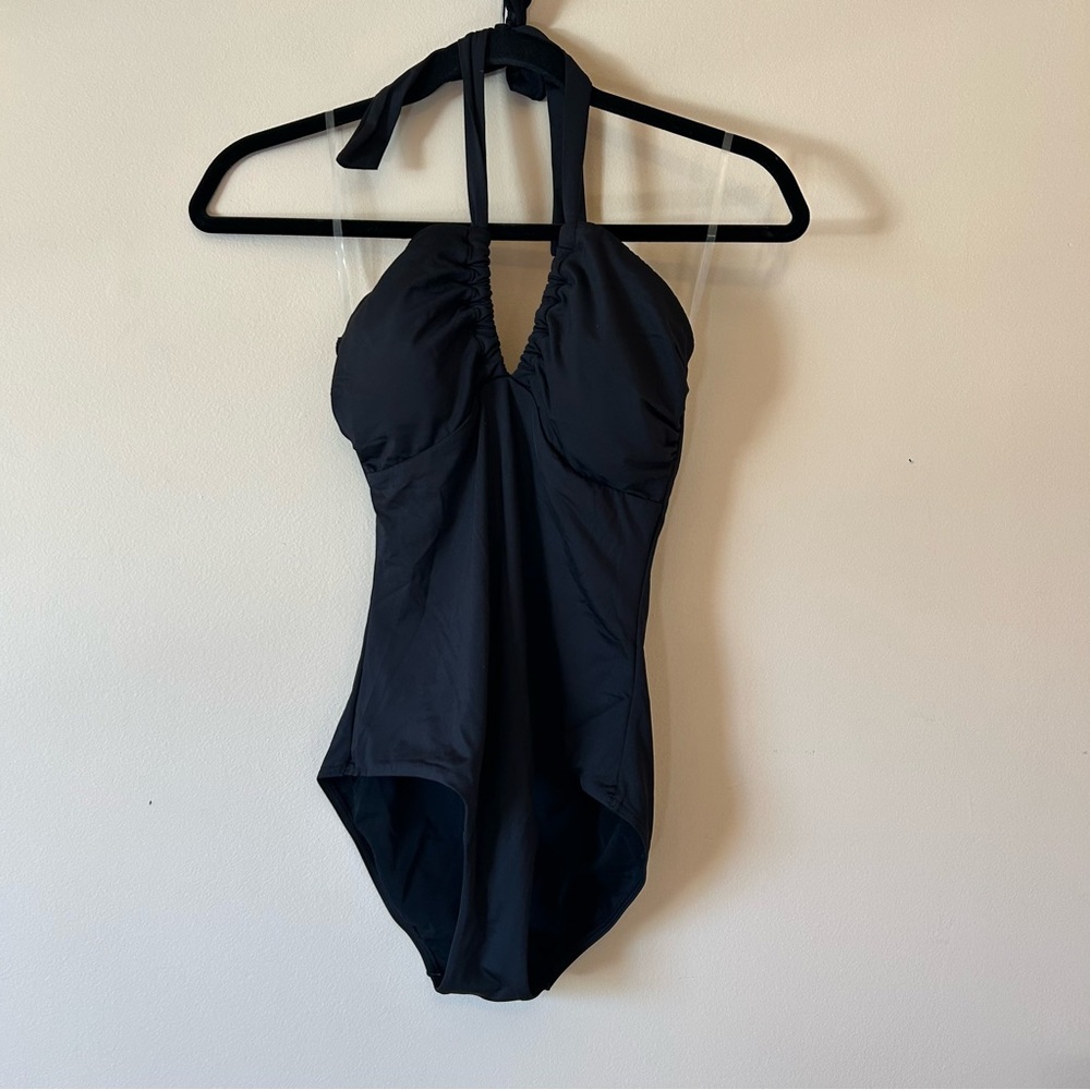 Sea level swim womens black one piece size 6